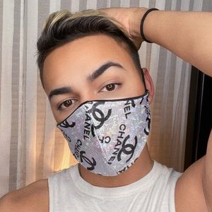 SOLD ICY Custom Chanel Face Mask w Filter Pocket